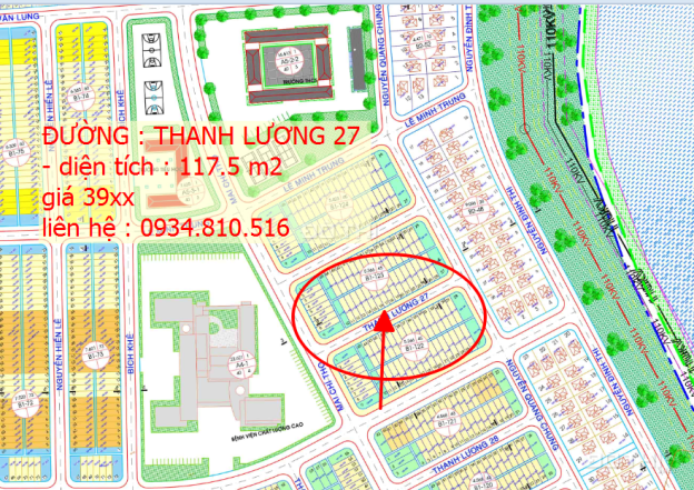 Bán lô đất đường Thanh Lương 27 chỉ với giá 31 tr / m2 - Hòa Xuân 14361731