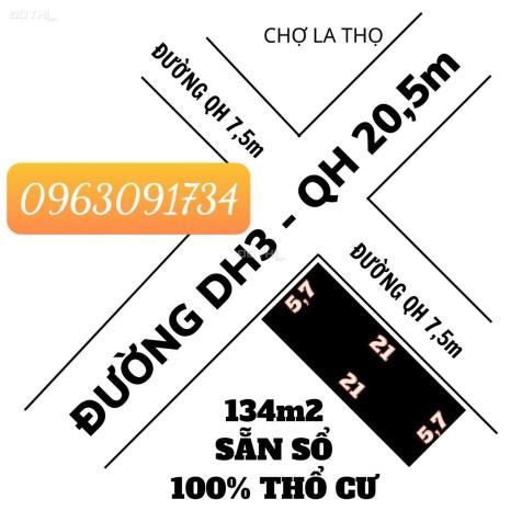 Chính chủ có 1 lô duy nhất 134m2 hai mặt tiền ngay chợ giá sập thị trường 14369542