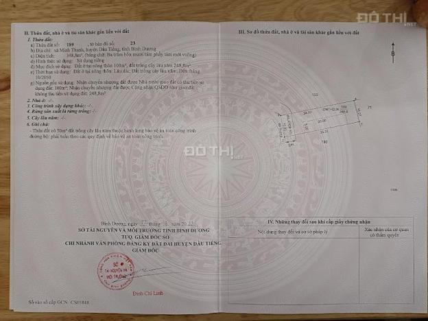 Bán gấp 350m2 đất thổ cư Dầu Tiếng xã Minh Thạnh, 880tr, hỗ trợ vay, thích hợp đầu tư - an cư 14373438