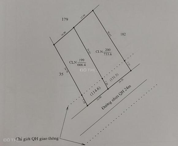 Bán đất thổ cư, mặt tiền đường nhựa liên huyện 16 x 44m = 700m2, Giảm giá 30 tr còn 520tr 14376928