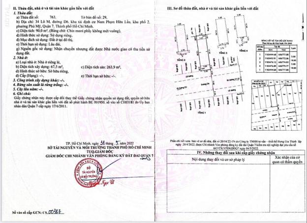 Bán nhà lầu hẻm số 1 Tân Mỹ, P. Tân Phú, Quận 7, DT 4 x16.5m, 6PN 14378568