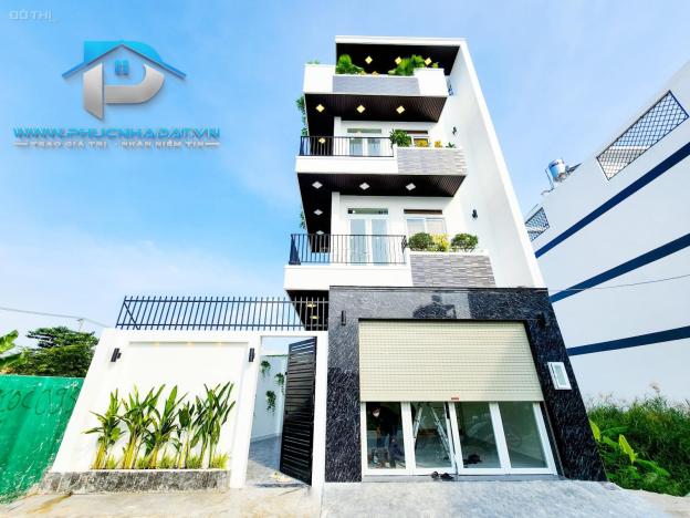 Bán nhà phố hiện đại có sân vườn đường xe hơi Huỳnh Tấn Phát - 9x17m, 0901687978 Phúc 14388505
