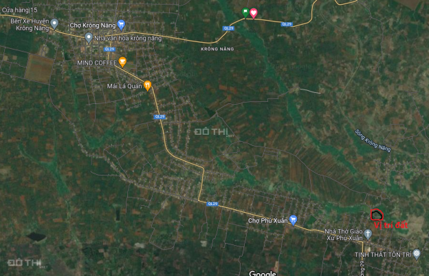 Bán đất thổ cư, bìa riêng, cách thị trấn 4 km. Diện tích 3.500m2, xã Phú Xuân, Krong Năng 14388561