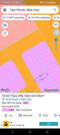 Cần tiền bán thửa đất Tam Phước, sổ sẵn sang tên, giá tốt 14371405