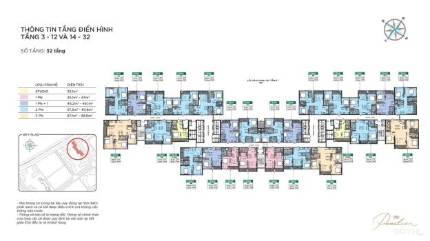 Bán căn hộ 1PN+1 Pavilion Premium-Vinhomes Ocean Park, 54m, 1.7 tỷ 14421461
