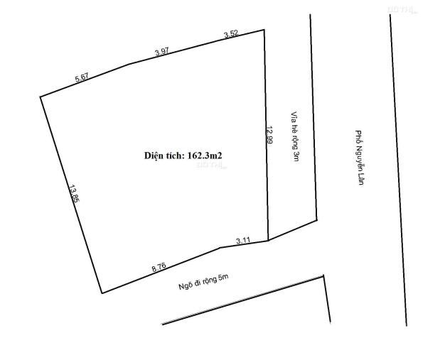 Mảnh đất lô góc mặt tiền 13m mặt phố Q. Thanh Xuân - 165m2 - 2 mặt tiền - 40 tỷ 14427942