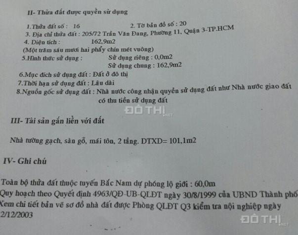 Toà nhà CHDV 205/72 Trần Văn Đang, P11, Q3 - thu nhập 4,6%/năm 14437008