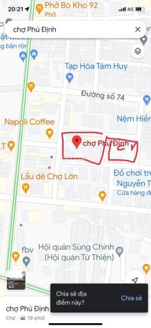 Cho thuê 100 kiot tại chợ Phú Định rộng 10m2 một cái, và 80 sạp chợ thì 2m2 một sạp 14438883