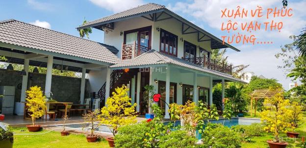 Bán biệt thự dân dã tuyệt đẹp tại Thủ Đức, 800m2 đất, view sông, hồ bơi, nội thất gỗ 14448948