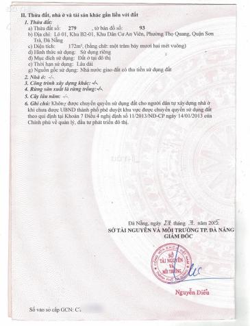Chủ kẹt tiền bán lô góc 2 mặt tiền Ngô Quyền và Mân Quang 11, 172m2 (8,7x20m), Đông Nam giá đầu tư 14456000