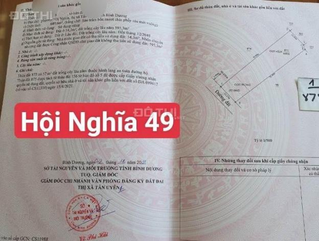 Bán đất hội nghĩa sát VSip 3 DT 11.7x52m, nở hậu 14m giá ngộp 3tỷ6 14464403