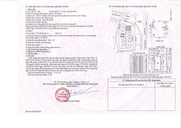 Cho thuê căn hộ An Gia Riverside, Phú Thuận, Q7, 3 PN, 2WC 106m2, 15tr/tháng 14464753