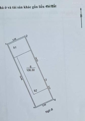 Đất Giáp Bát, ô tô đỗ cửa, 106.3m2, mặt tiền 5.56m, sổ vuông đẹp, giá 11.6 tỷ, 0867195893 14466680