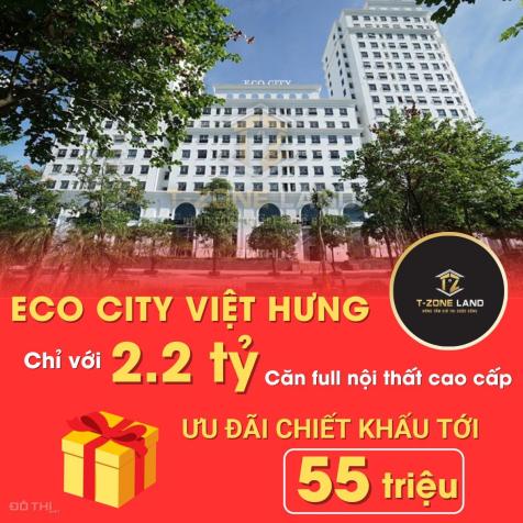 Từ CĐT Eco City Việt Hưng bán căn 2PN full nội thất tân gia 1 lượng vàng chỉ 2.1 tỷ/63.6m2 đã có sổ 14481062