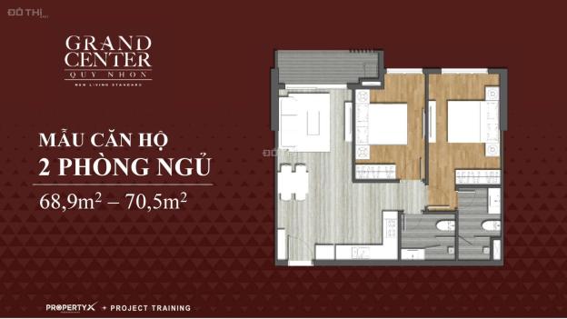 Duy nhất căn 2PN, 2WC dự án Grand Center Quy Nhơn - Bán lỗ, tầng cao, view biển 14491262