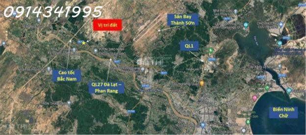 Mặt QL 27A, DT 20x50m; 200m tới tốc B - N, sân bay Thành Sơn 5km, 15km tới biển. 3,4 tỷ 14501027