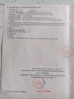 Bán đất phường hiệp an Thủ dầu một,Bình dương diện tích 97m thổ cư 60m giá 1ty999 14502997