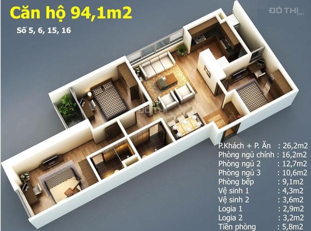 Em bán căn 3 ngủ full đồ 94m2 The Pride - Tố Hữu - Hà Đông. 2,x tỷ LH: 0972899510 14511036