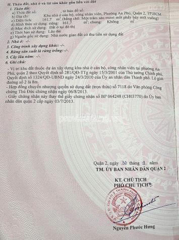 Bán Đất Quận 2, sau lưng The Sun Avenue, 161,7m2 đất, sổ hồng, view công viên 14517372