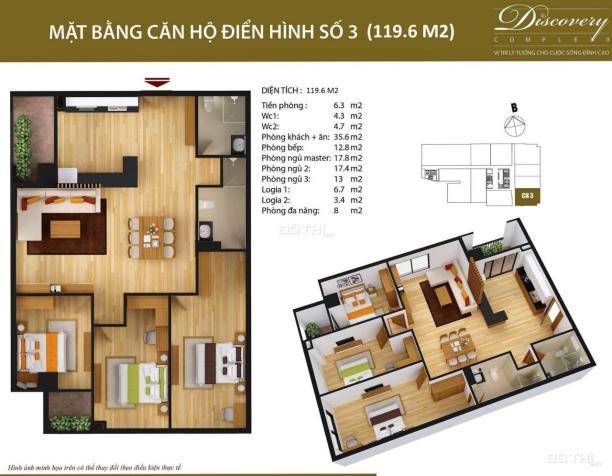 Gia đình cần bán căn hộ 03 căn góc DT 119.5m2 3PN đẹp nhất tại số 8B Lê Trực Ba Đình. LH 0936117955 14524429