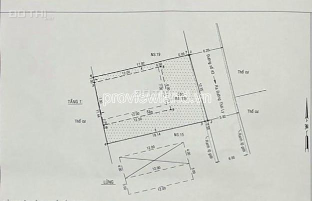 Bán nhà tại Thảo Điền, đường số 43, DT 228m2 đất, nhà cấp 4, tiện kinh doanh 14537639