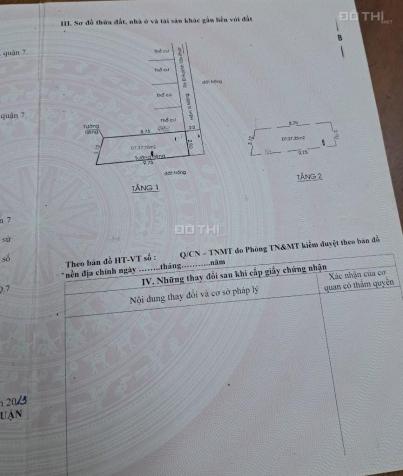 Hẻm 487 Võ Thị Nhờ, P Tân Thuận Đông Q7. Trệt lầu, 3m x 10m. Sổ HR. 2,2 tỷ 14538449