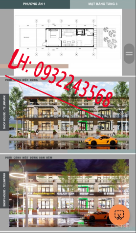 Shophouse Thanh Oai, Hà Nội 126m x 3 tầng Trung tâm Thị trấn Kim Bài, giá CĐT 13 tr/m2 14545922