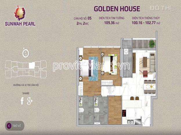 Cập nhật giỏ hàng căn hộ Sunwah Pearl 2 phòng ngủ tháp Golden House 14547705