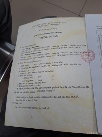 Bán nhà 2 MT hẻm 2m 986 Kha Vạn Cân  Phường Linh Chiểu TP Thủ Đức 14551444