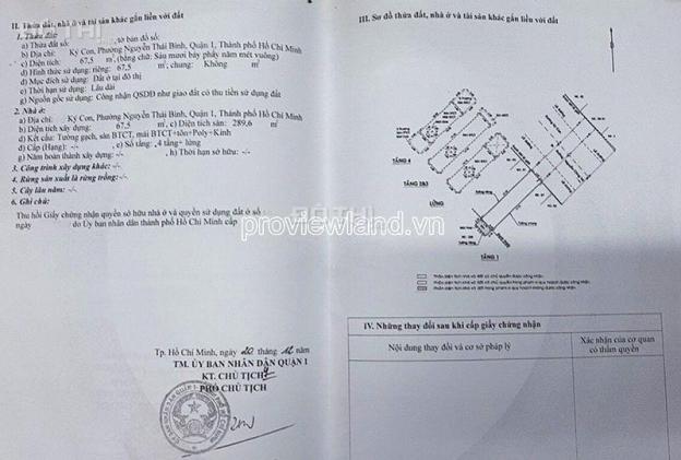 Bán căn nhà Quận 1, MT Ký Con, 3.8x17.6m đất, 1  trệt + 4 lầu, 36 tỷ 14553188
