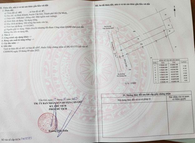 Đất mặt tiền sông Soài Rạp. Trên đường EC dự phóng 30m. QH đất ở full. 14558619