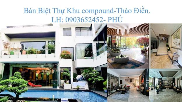 Bán biệt thự khu compound Thảo Điền. Diện tích 1086m2(thổ cư). Giá 170 tỷ. Lh 0903652452 Mr. Phú. 14561631