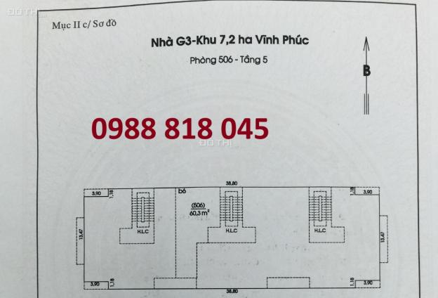 Chính chủ bán nhà G3 Khu 7,2ha Vĩnh Phúc, Ba Đình (ngõ 462 đường Bưởi) 2PN, miễn TG 14565019
