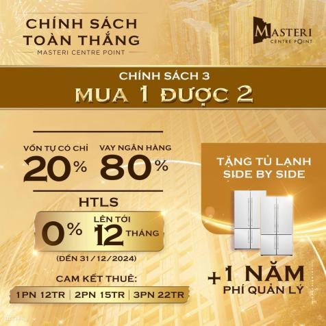 Cơ hội 50 căn duy nhất sở hữu căn 2 phòng ngủ giá 4,2 tỷ tại Masteri Centre Point 14565098