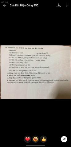Bán nhà mặt phố tại Đường Xuân Đỉnh, Phường Xuân Đỉnh, Bắc Từ Liêm, Hà Nội diện tích 45m2 giá 7.3 14565775
