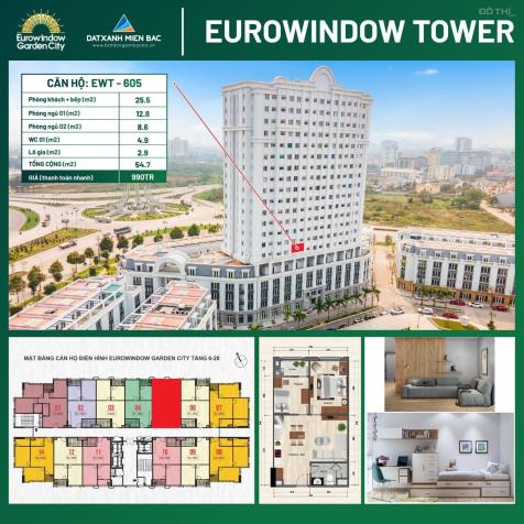 Bán căn hộ 2 Phòng ngủ chung cư Eurowindow Thanh hoá, 9xx triệu 14568236