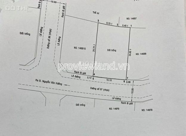 Bán đất nền Nguyễn Văn Hưởng, khu Compound, gần sông, 15x25m đất, với 260tr/m2 14569868