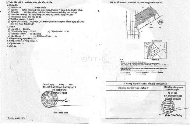 Bán nhà đất mặt tiền Trần Quốc Toản, Q3, dt 20x30m đất, xây dựng được 2 hầm + 8 tầng 14570954