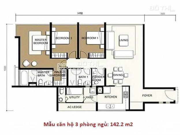 Bán căn hộ The Vista An Phú, view sông, tầng trung, 142m2, 3PN 14576760