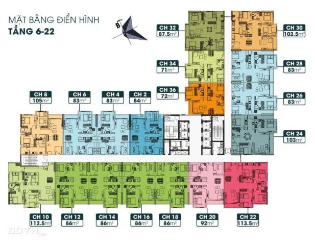 Bán căn hộ chung cư tại Dự án TSG Lotus Sài Đồng, Long Biên, Hà Nội diện tích 103m2 giá 3.6 Tỷ 14584460
