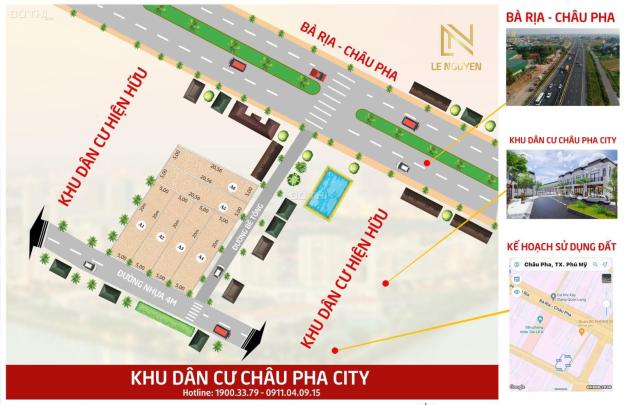 Bán đất tại Đường Châu Pha, Xã Châu Pha, Phú Mỹ, Bà Rịa Vũng Tàu diện tích 100m2 giá 800000000 Triệ 14586583