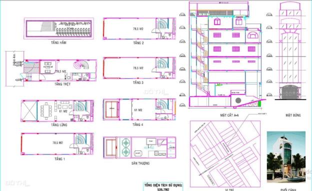 Bán nhanh nhà hẻm rộng 4.5m đường Calmette, Quận 1: 4.8m x 16.2m, hầm, trệt, lửng, 4 lầu, ST... 14590541