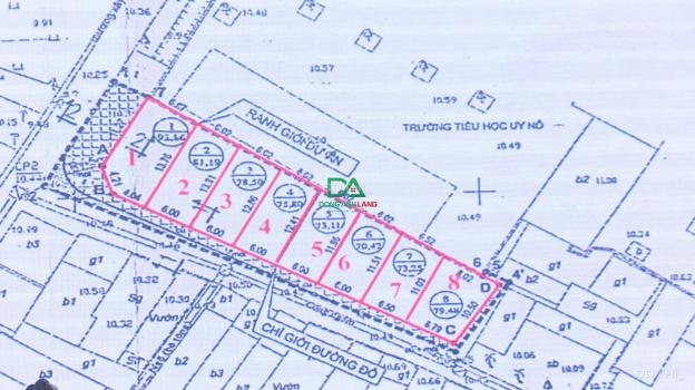 Bán đất đấu giá X6 Đản Dị xã Uy Nỗ huyện Đông Anh có sổ đỏ chính chủ, đường oto tránh nhau 14591285