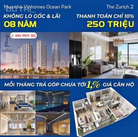 Chính thức mở bán đợt 1 quỹ căn View hồ - Toà ZR2 - Phân khu The Zurich - Vinhomes Ocean Park 14603787