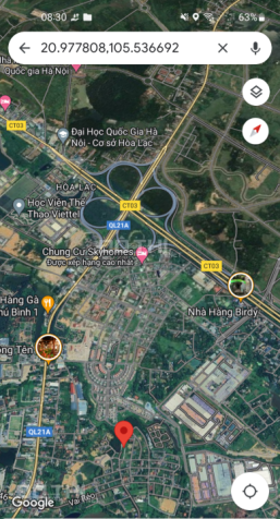 Bán đất thổ cư sổ hồng full thổ cư đường lớn, trung tâm công nghệ cao Hòa Lạc, Hà Nội 14653610