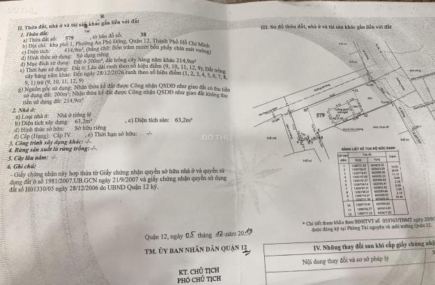 Bán đất 2 mặt tiền Đường Võ Thị Liễu,P. An Phú Đông, Quận 12, Hồ Chí Minh diện tích 415m2 giá 15tỷ 14656218