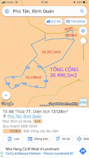 Bán đất tại Đường Quốc Lộ 20, Xã Phú Tân, Định Quán, Đồng Nai diện tích 30490m2 giá 4.5 Tỷ 14666315