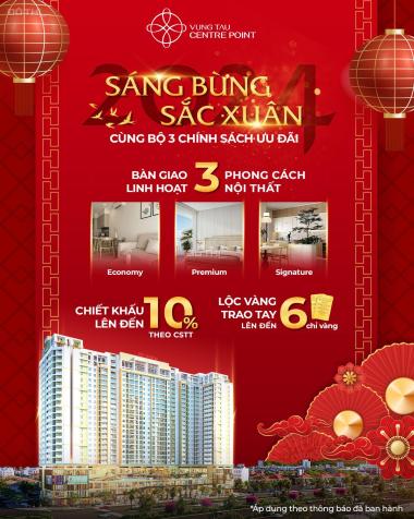 Hot! Chỉ TT 35% dừng lại sở hữu lâu dài căn hộ Vung Tau Centre Point, full nội thất - LH: 0983076ại 14671711