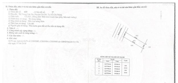 Bán2 lô đất MT đường nhựa 8m, 1 sẹc ngắn Tỉnh Lộ 2, 116m full thổ/ lô, xã Trung Lập Hạ, Củ Chi 14680394