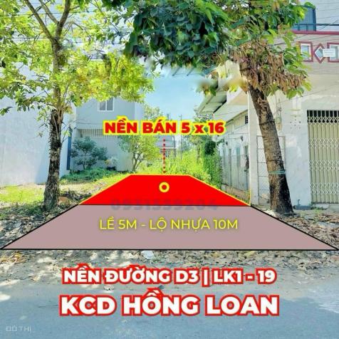 BÁN NỀN ĐẸP ĐƯỜNG D3 KDC HỒNG LOAN , SỔ HỒNG LỘ GIỚI 30M 14685278